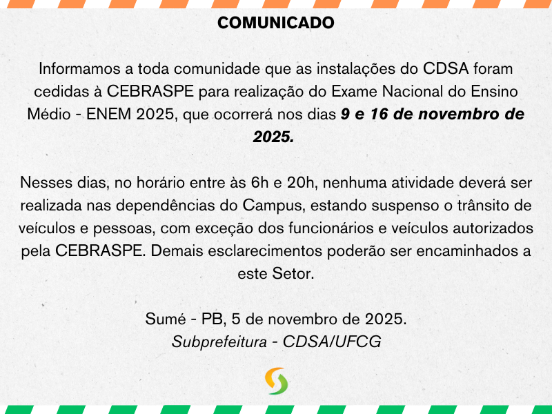 COMUNICADO!