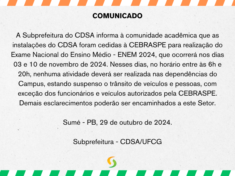 COMUNICADO